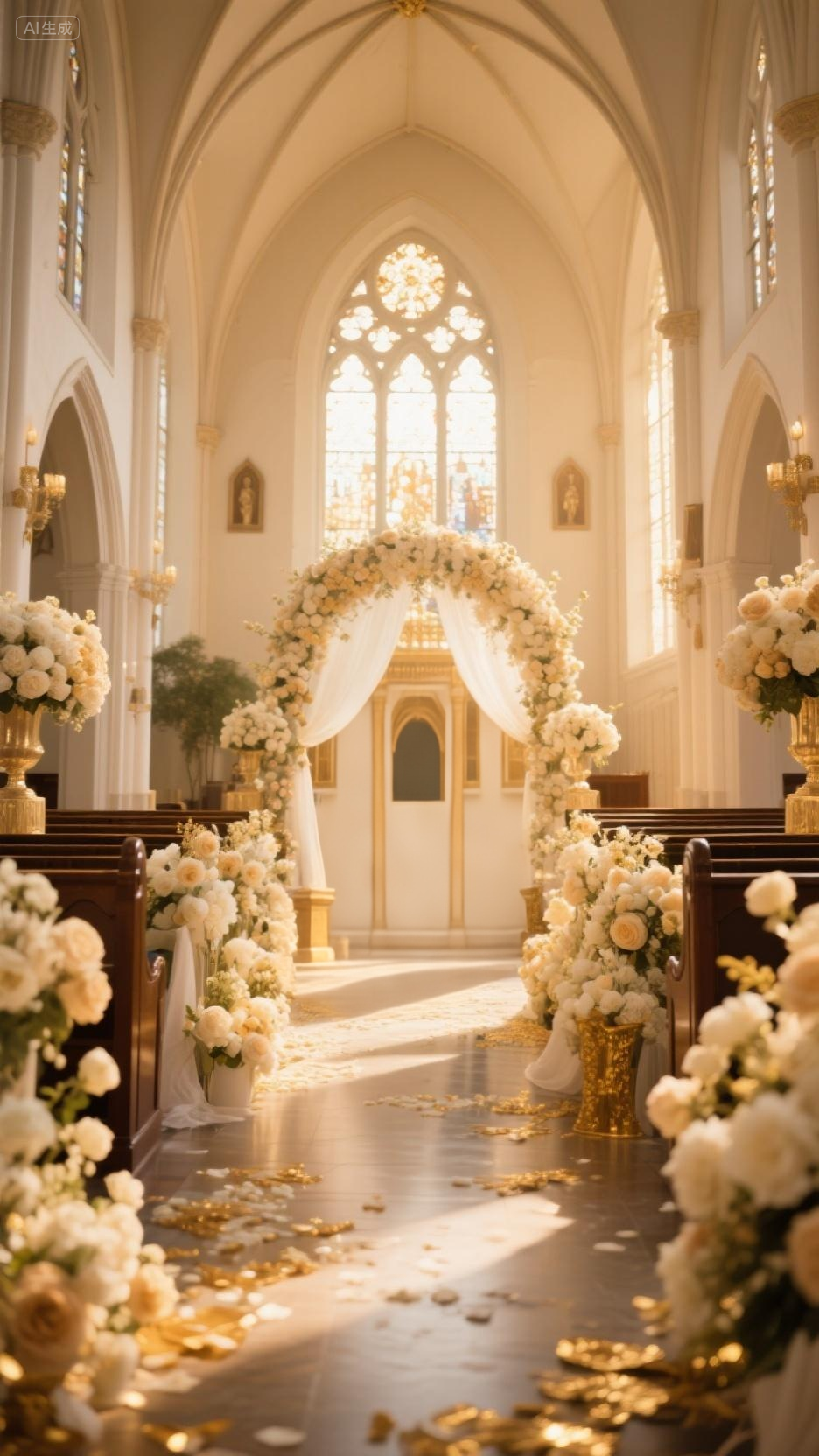 婚礼绢花布置,全景 画面.png