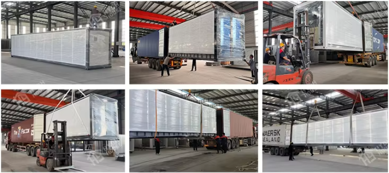20 foot double wing expandable container house movable modular house-10