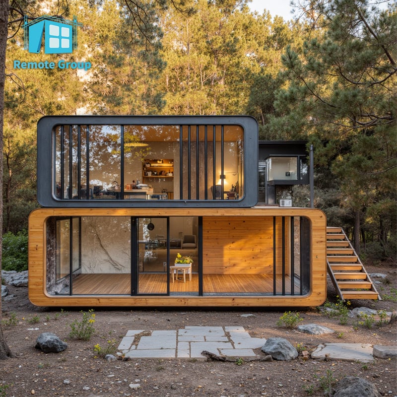منزل جاهز رخيص متنقل قابل للنقل من نوع Apple Cabin بسعة 20 قدم و40 قدم، كابينة مكتب