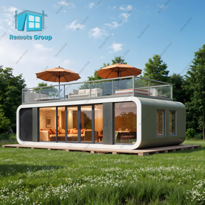 APPLE HOUSE タンス モダンプレファブApple Cabin コンテナハウス | リモートモバイル