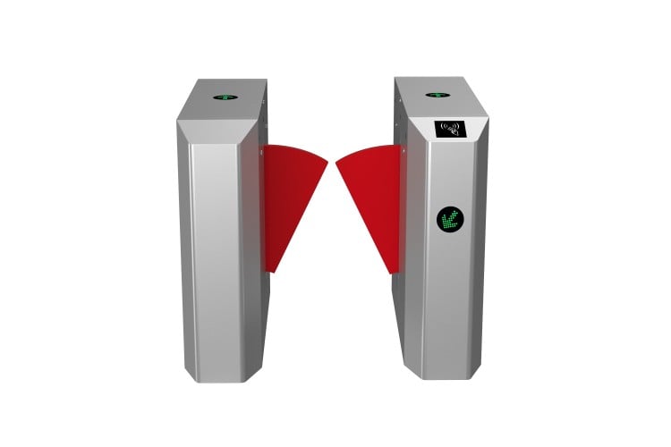 Anti Tailgating Barrier Infrared Sensor Access Control Flap Barrier Wing GateTurnstile  for School Gym