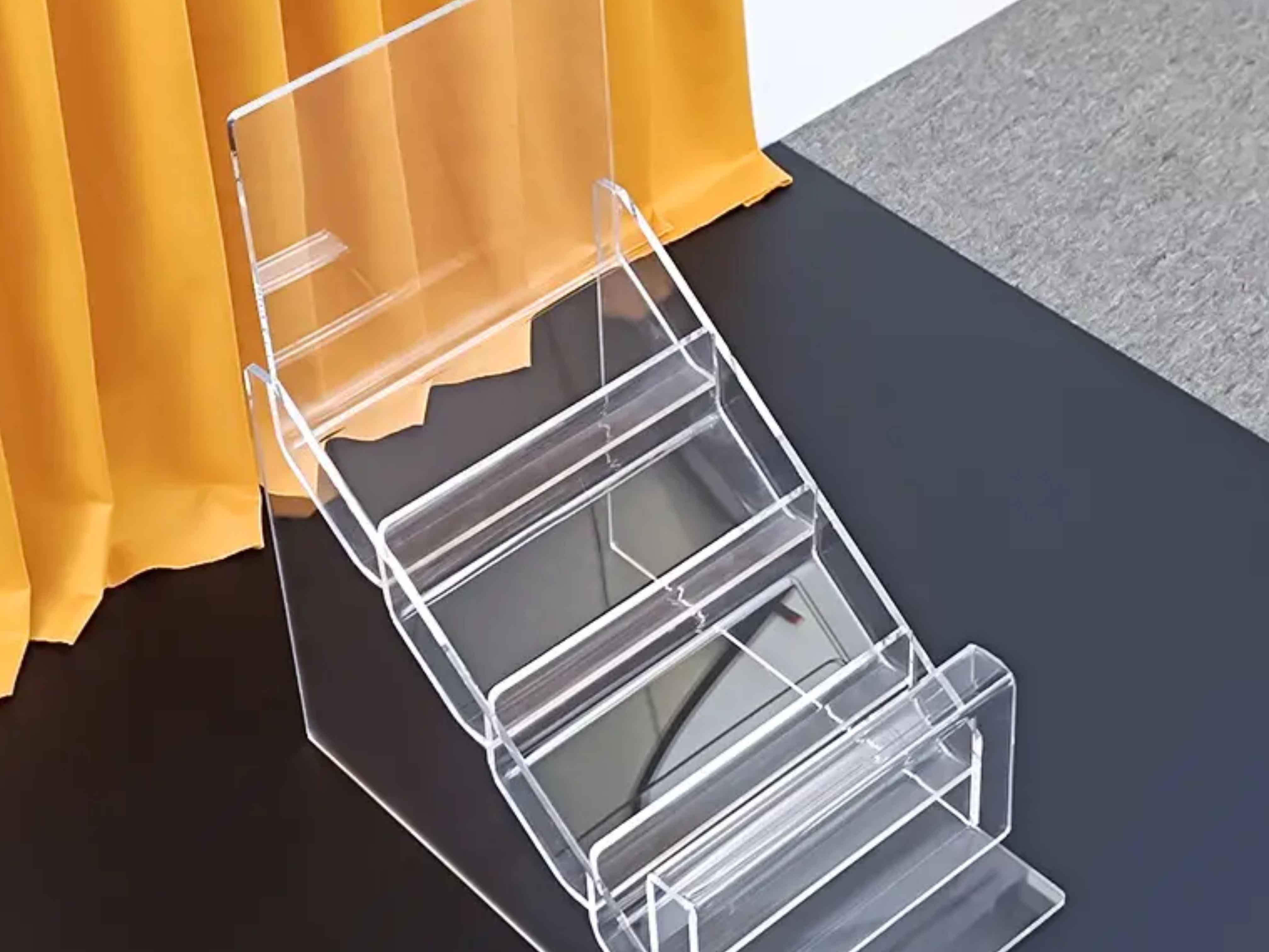 High Quality Multifunction Transparent PMMA Acrylic Display Shelves