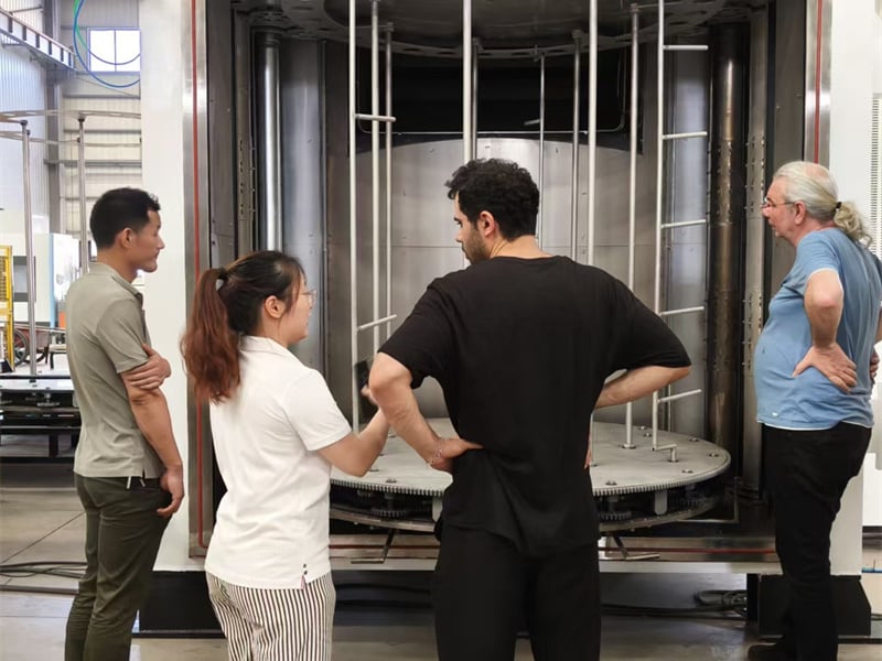Turkish Customer Accepts Magnetron Sputtering Vacuum Coating Machine at CICEL Factory
