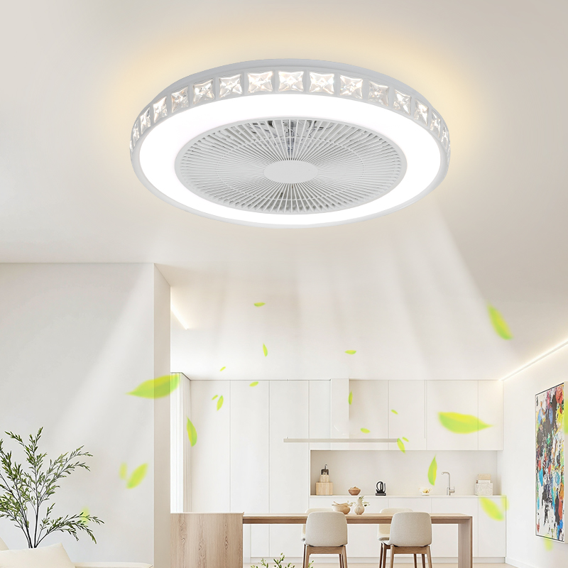 XD328 Low Profile Flush Mount Ceiling Fan with Light % Ceiling Fan and Light