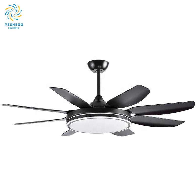 product bedroom ceiling fan with lamp modern for bedroom with remote control app control smart led ceiling fan with light-6