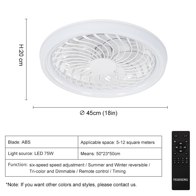 XD327 Ceiling Fan Lights for Living Room & Low Profile Fan Light