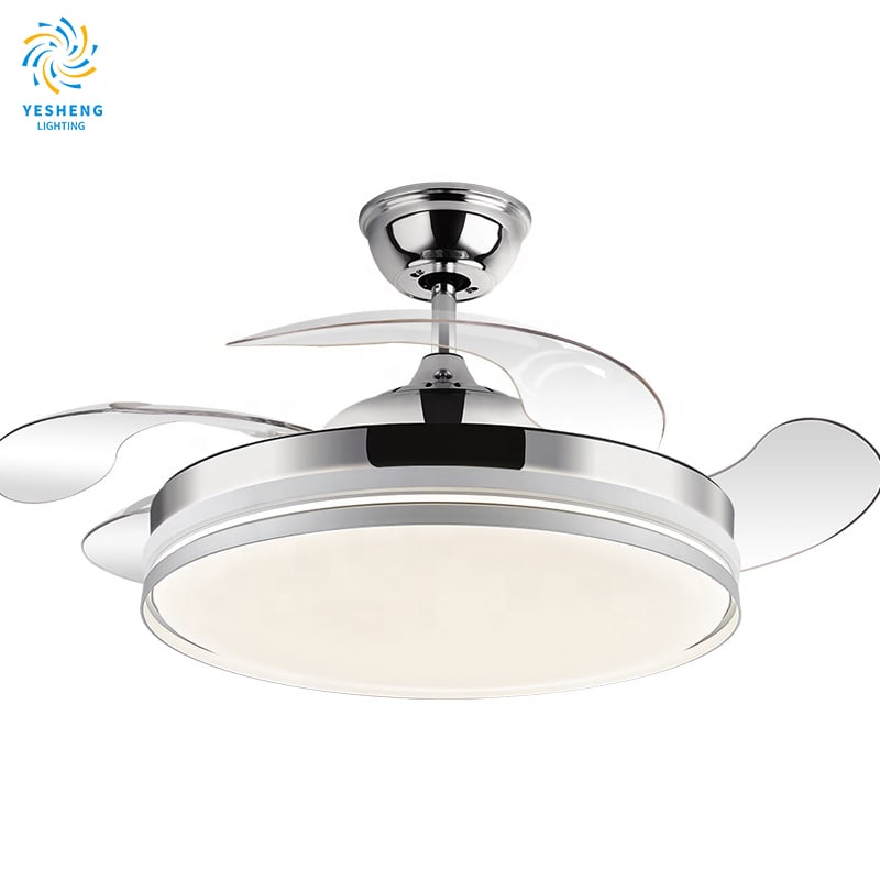 Y188 Modern Remote Control 42inch Bladeless 110/220v  Ceiling Fans with Lights Lamp Led Designer Luz Con Ventilador Oculto Techo