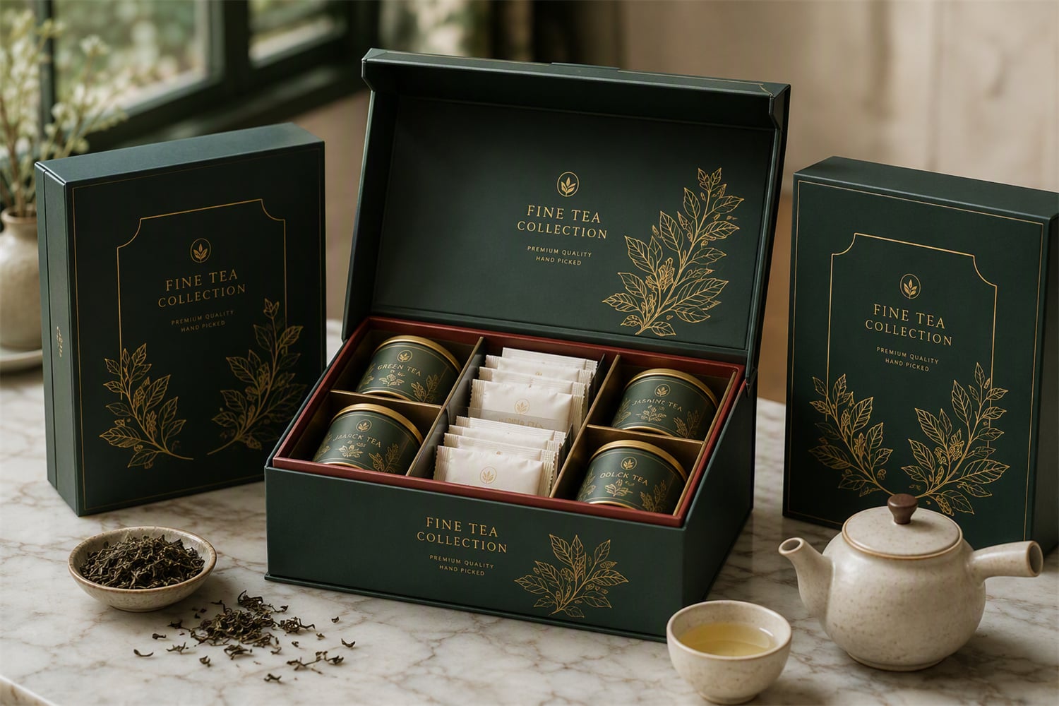 La guida completa alle scatole personalizzate per tè: strutture a spalla, imballaggi rigidi per tè e design di scatole regalo premium