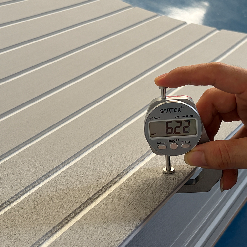YCDECK Boat Flooring EVA Foam Boat Decking Faux Teak Marine Flooring Boat Mat Boat Carpet Sheet for Jon Boats Swim Platform Helm Pad RV Floor
