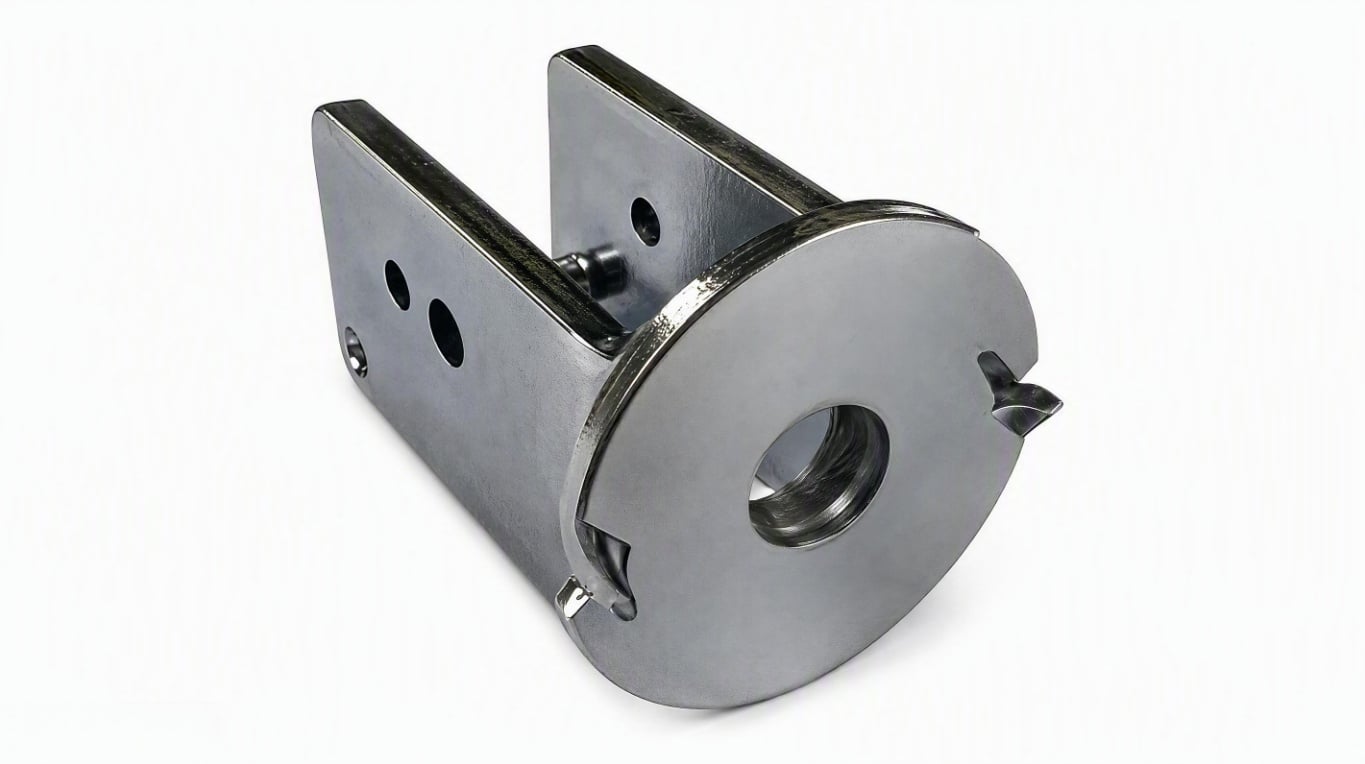 CUSTOM STAINLESS STEEL ROTATING MOUNTING BRACKET FOR OUTDOOR SURVEILLANCE