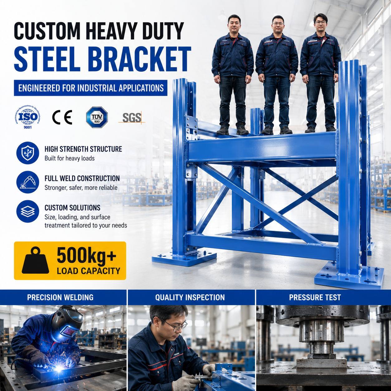Deeplink Custom Heavy-Duty Metal Brackets for Global Industries