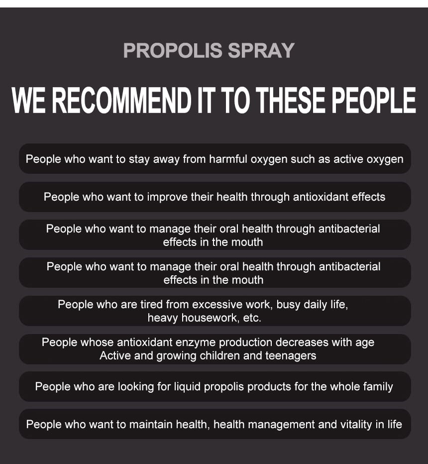 Lemon Flavor Propolis Oral Spray details