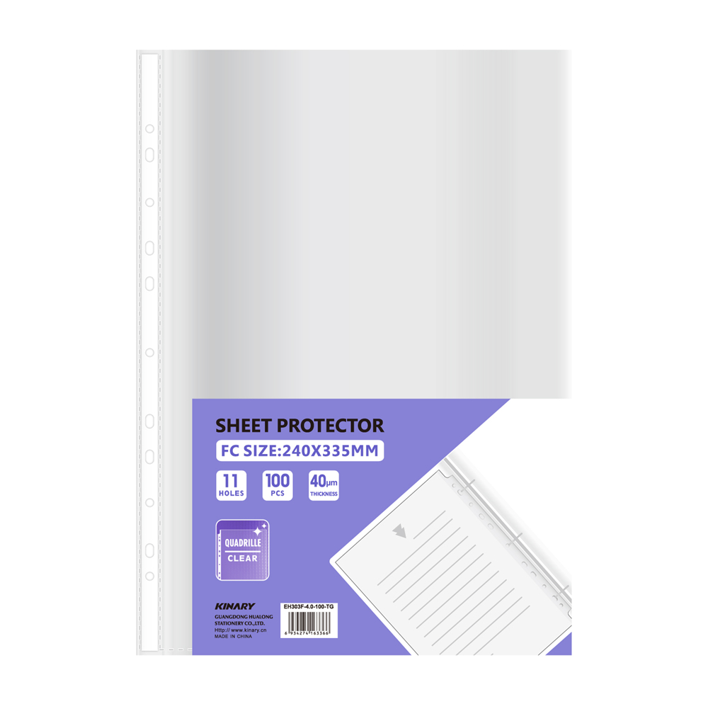 EH303F-4-100-TG、EH303F-5-100-TG、EH303F-6-100-TG、EH303F-8-100-TG |  SHEET PROTECTOR