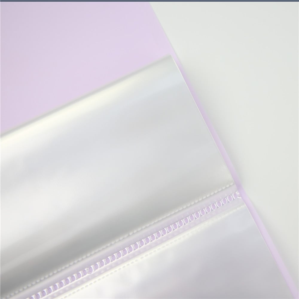 How do clear books help keep your papers organized?