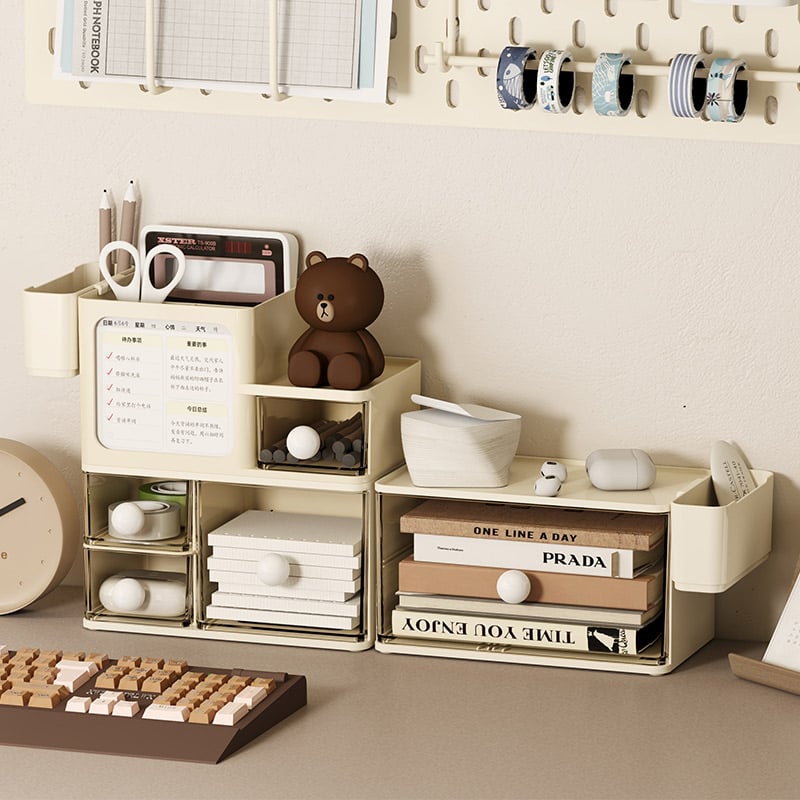 CQY2370/2371/2372 | HUTE STACKABLE DRAWER ORGANIZER (Creamy Style))