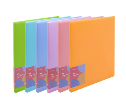 Why choose a clear book over a regular folder?