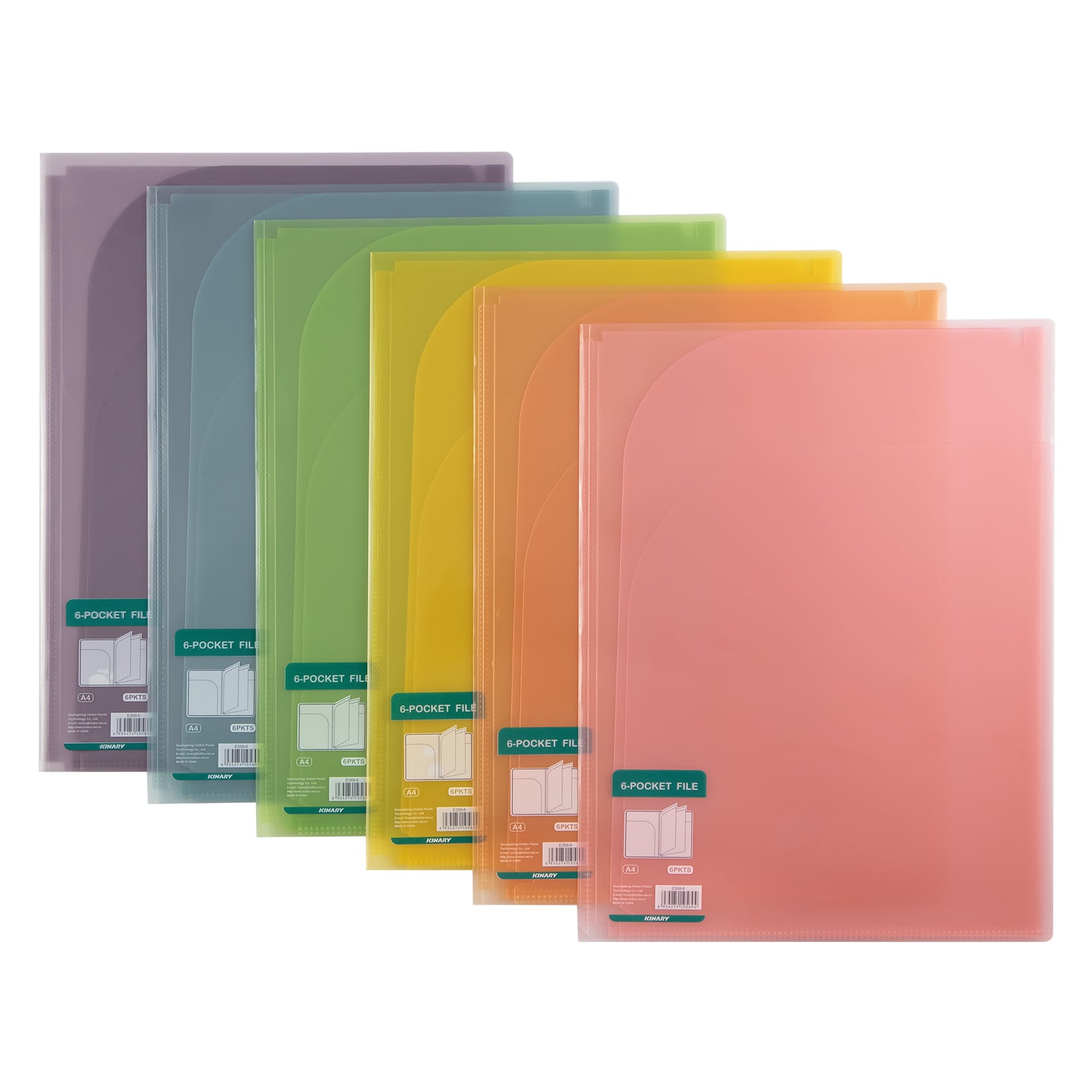 E359-6 | 6-Pocket Color File 