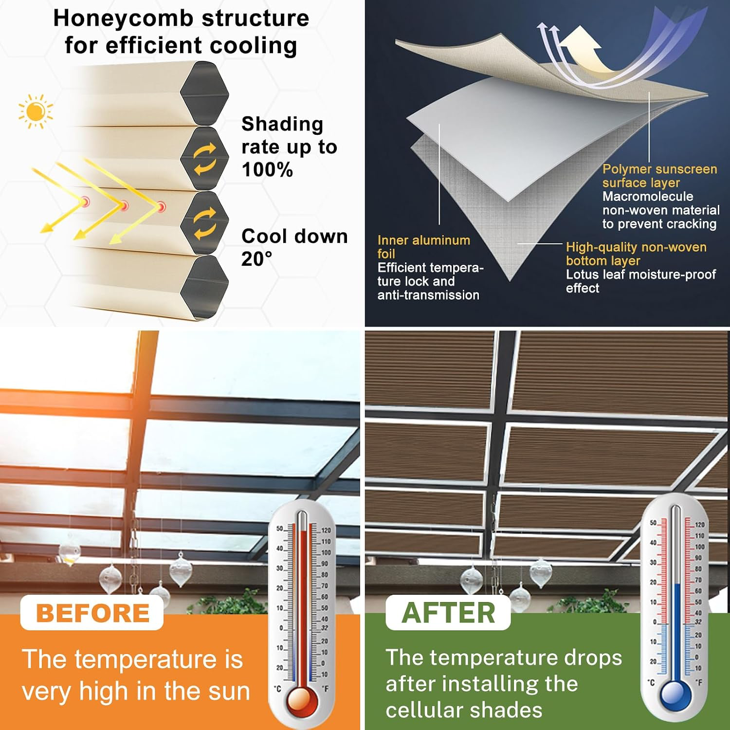 Custom Skylight Blinds Manufacturer  Nholesale Thermal Roof Shades