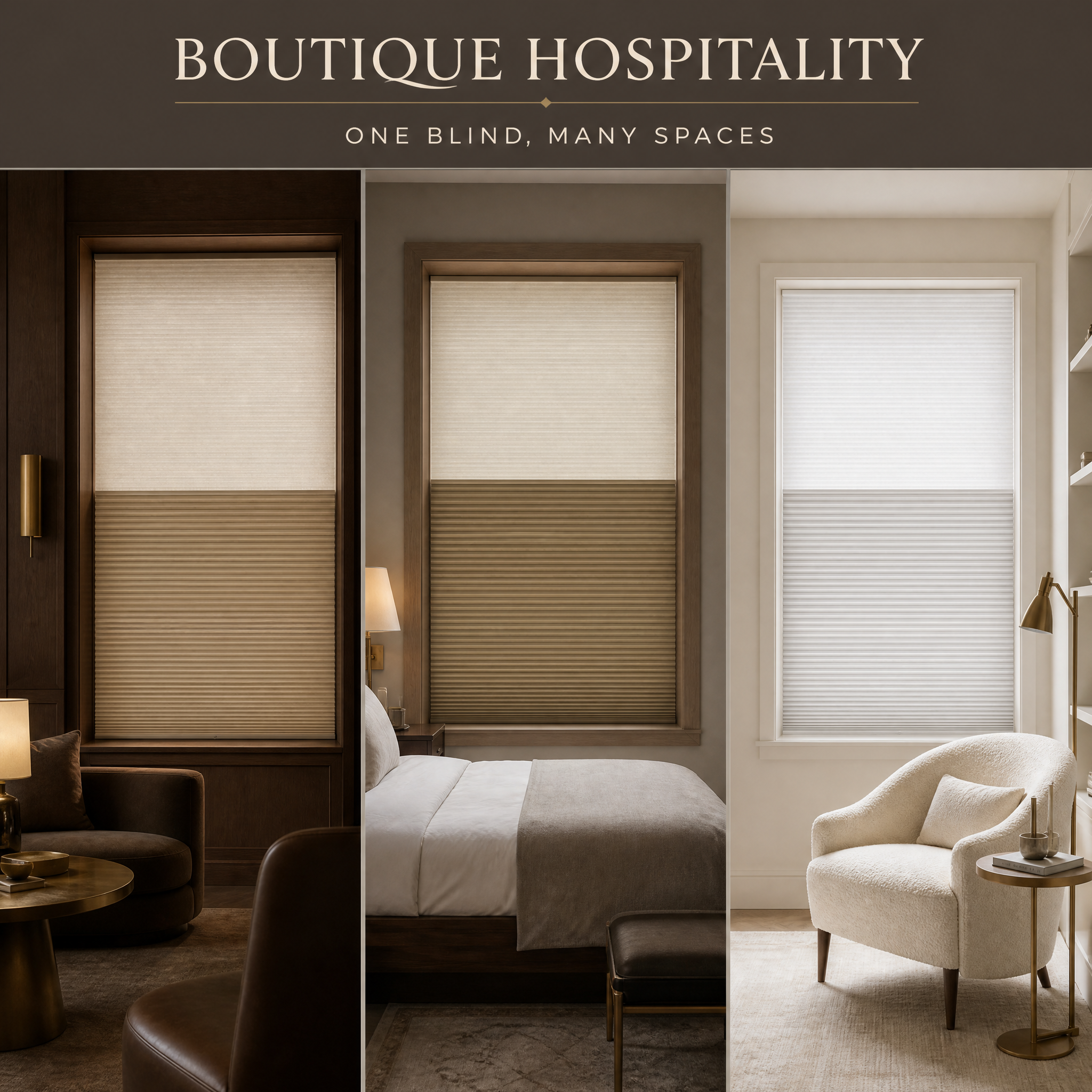 Cellular Shades | Boutique Hotel Honeycomb Blinds