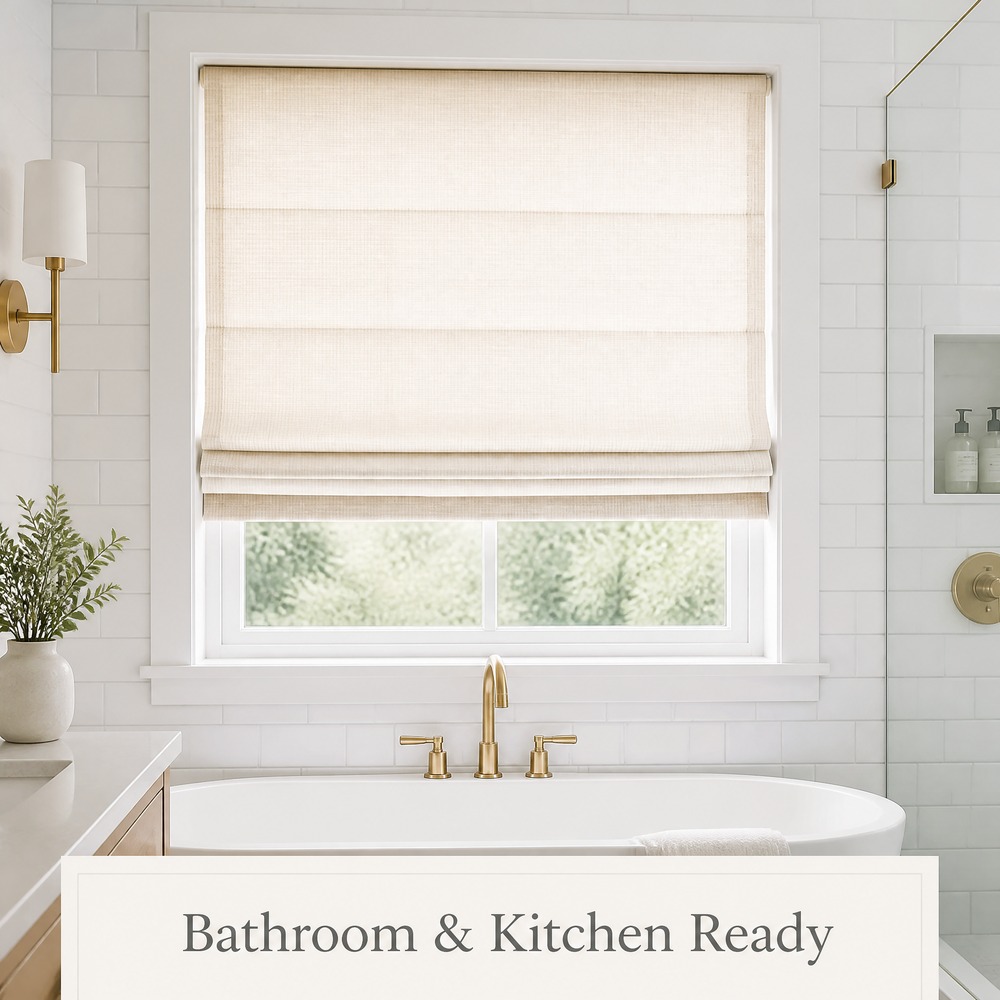 Waterproof Roman Blinds | Bath & Kitchen Roman Shades