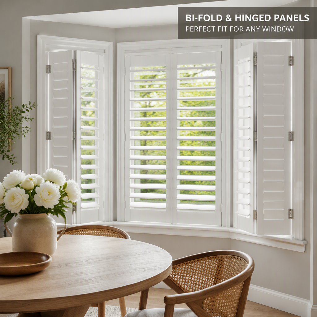 Premium Waterproof PVC Plantation Shutters | Custom Factory Direct