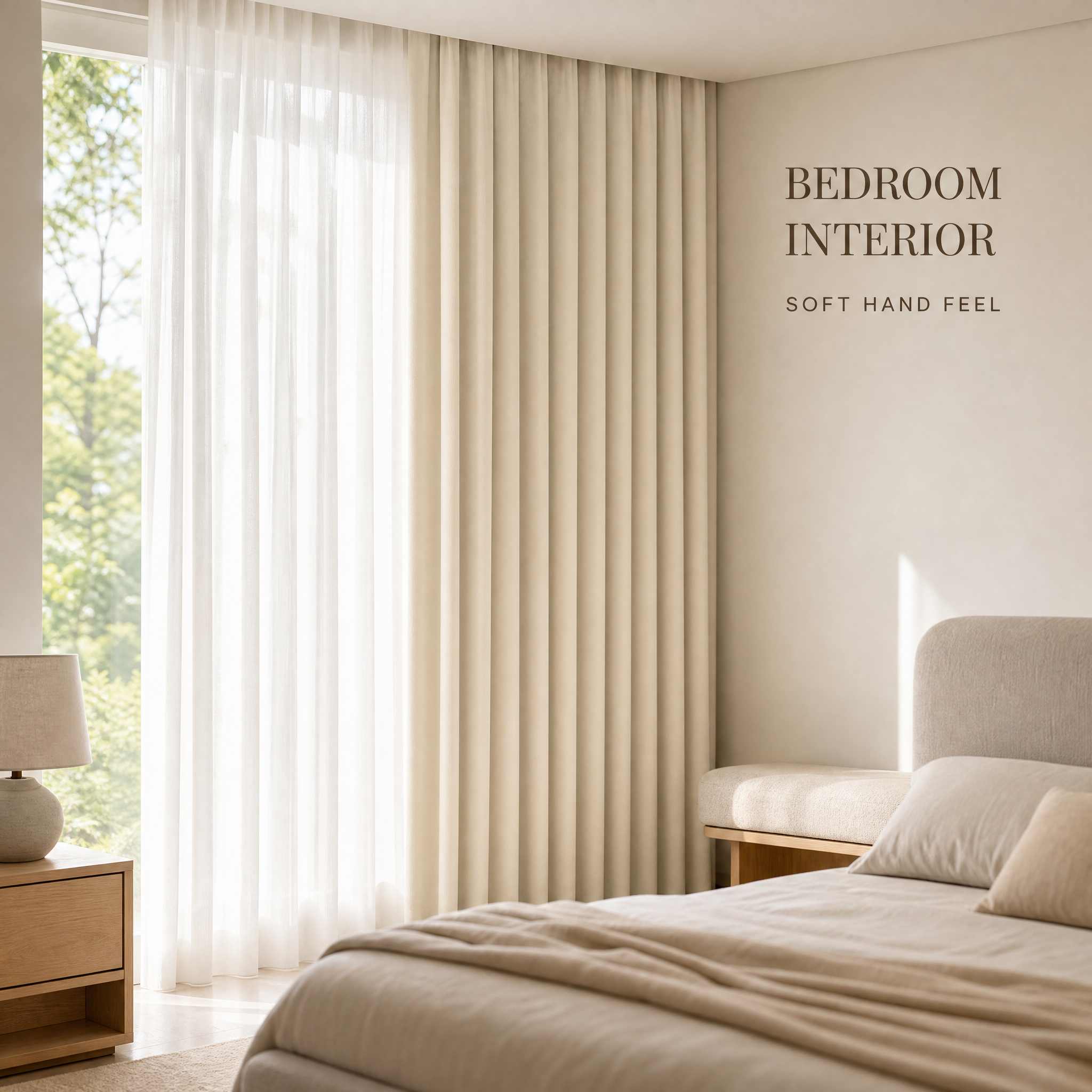 Cortinas personalizables Xinghe de tejido texturizado | Serie de diseño de 5 colores