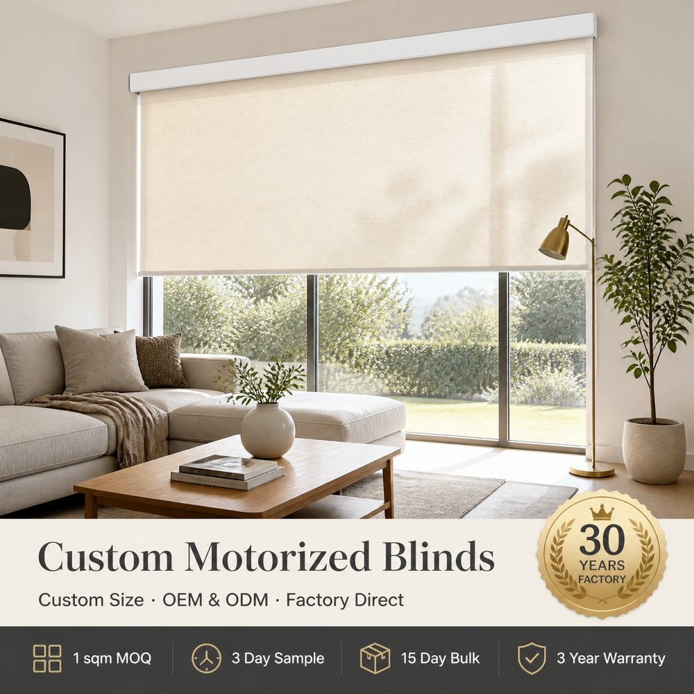 Motorized Roller Blinds | Remote-Controlled Smart Shades