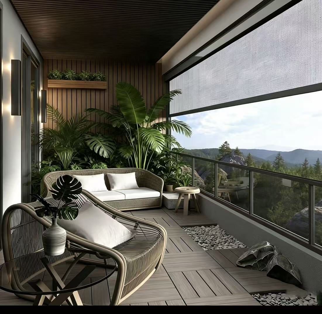 Premium Outdoor Roller Blinds Heavy-Duty Exterior Shades Wholesale MJS
