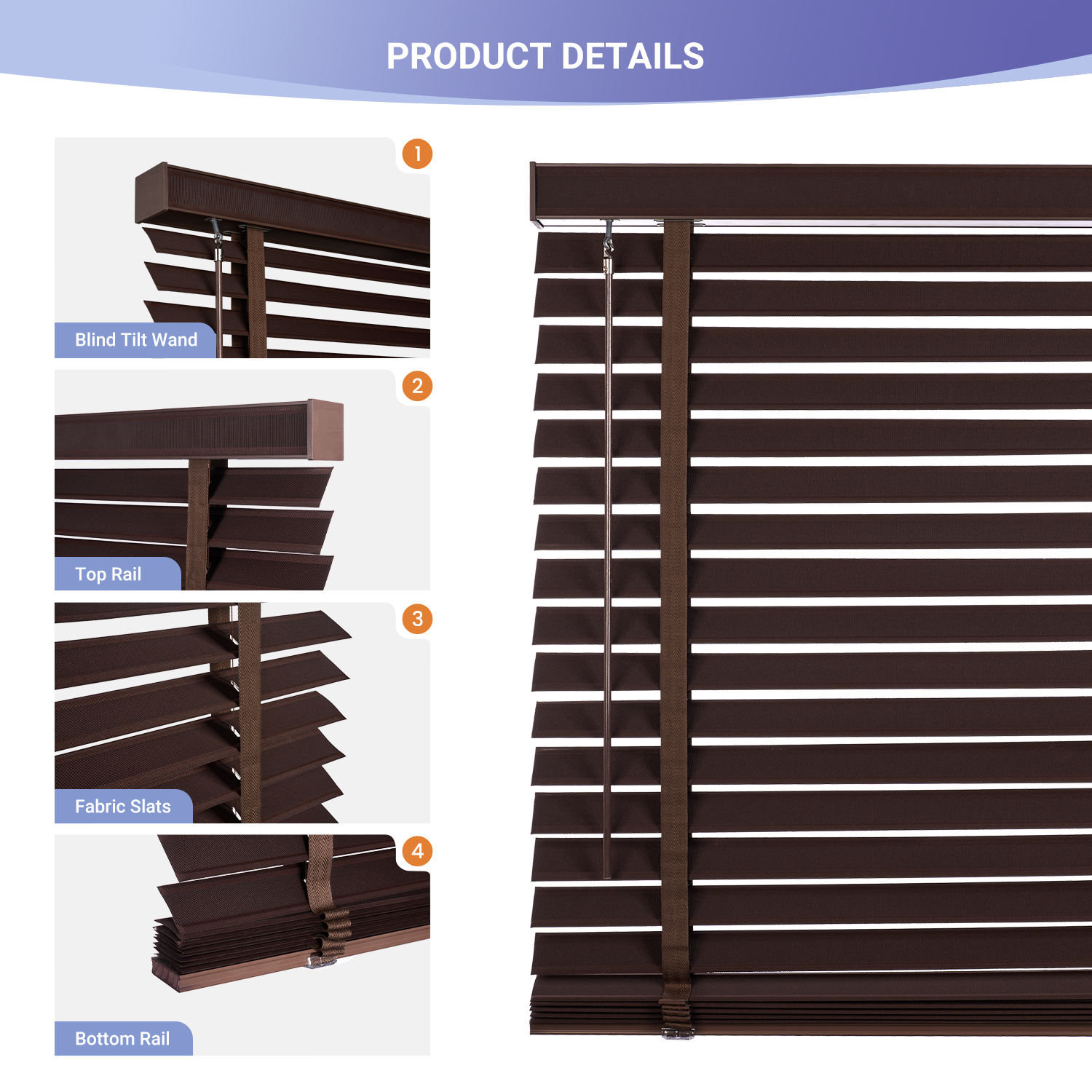 Made-to-Measure Wooden Venetian Blinds - 100% Real Basswood/Paulownia wood Graceblind