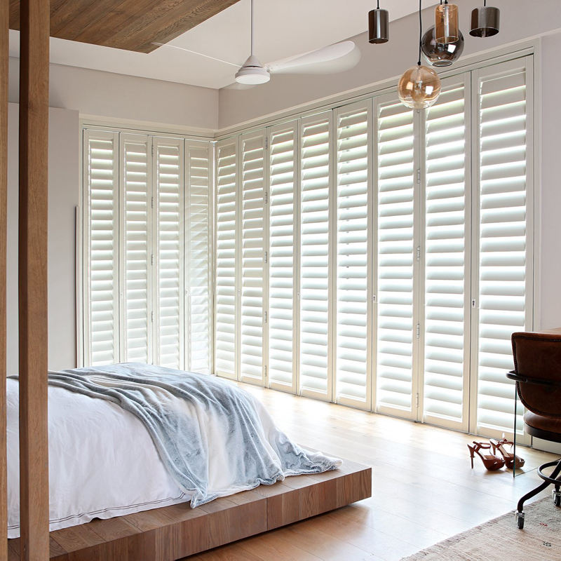 Custom Size Window White Best Wooden Plantation Shutters Basswood Wooden Shutter