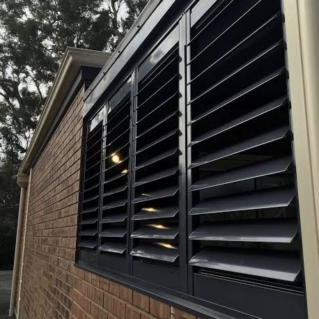 Heavy-Duty Aluminum Plantation Shutters Exterior or Interior Security Shutters Graceblinds⁠