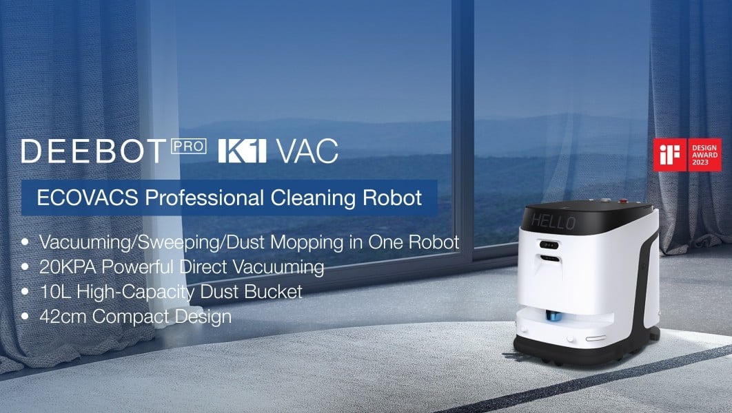 ECOVACS コマーシャル ロボット掃除機 DEEBOT PRO K1 VAC
