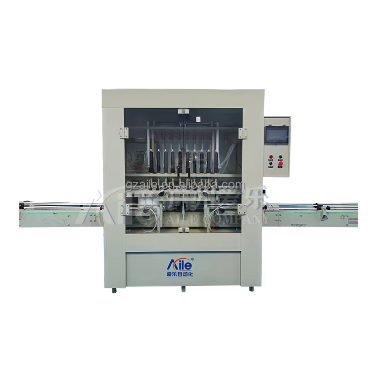 High Accuracy Corrosive Filling Equipment for Hand Sanitizer Acid Liquid Ten Heads Anti Corrosion Filling Machine supplier