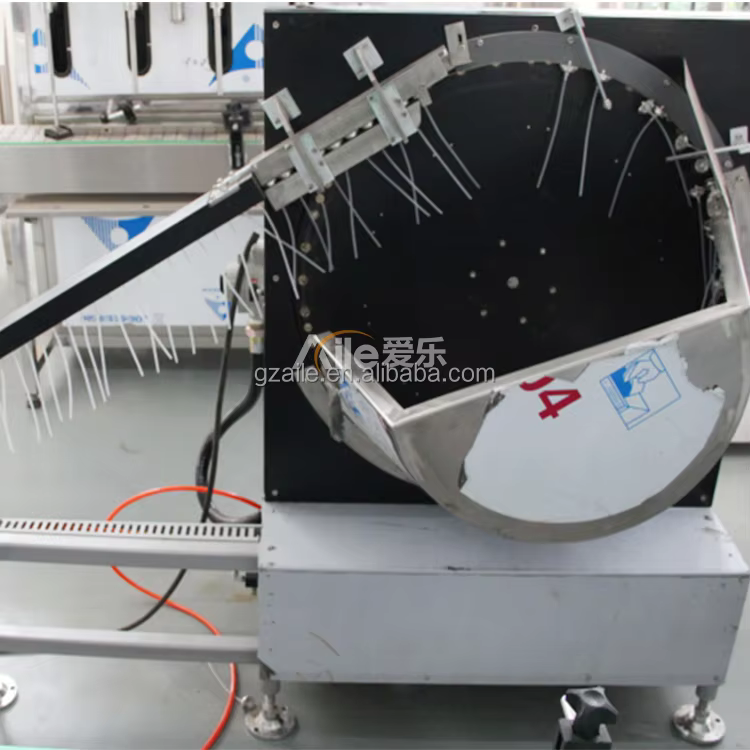 product cost effective industrial filling line equipment for cosmetic chemical products aerosol cans valve feeding machine-5