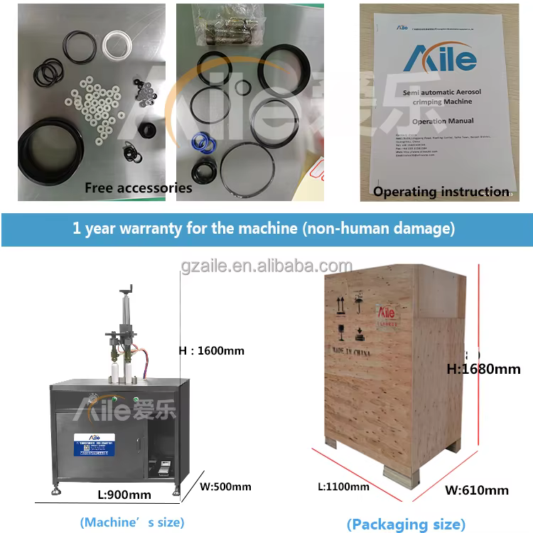 product semi automatic liquid air freshener deodorizer double head aerosol filling machine-5