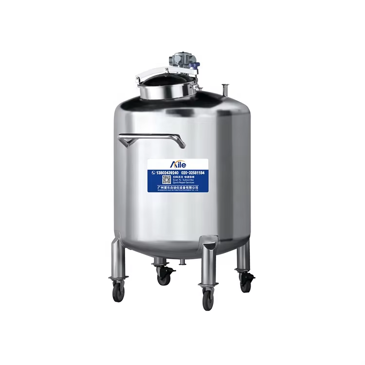 Sanitary Stainless Steel Mixing and Storage Tank (50L - 10,000L Customizable)