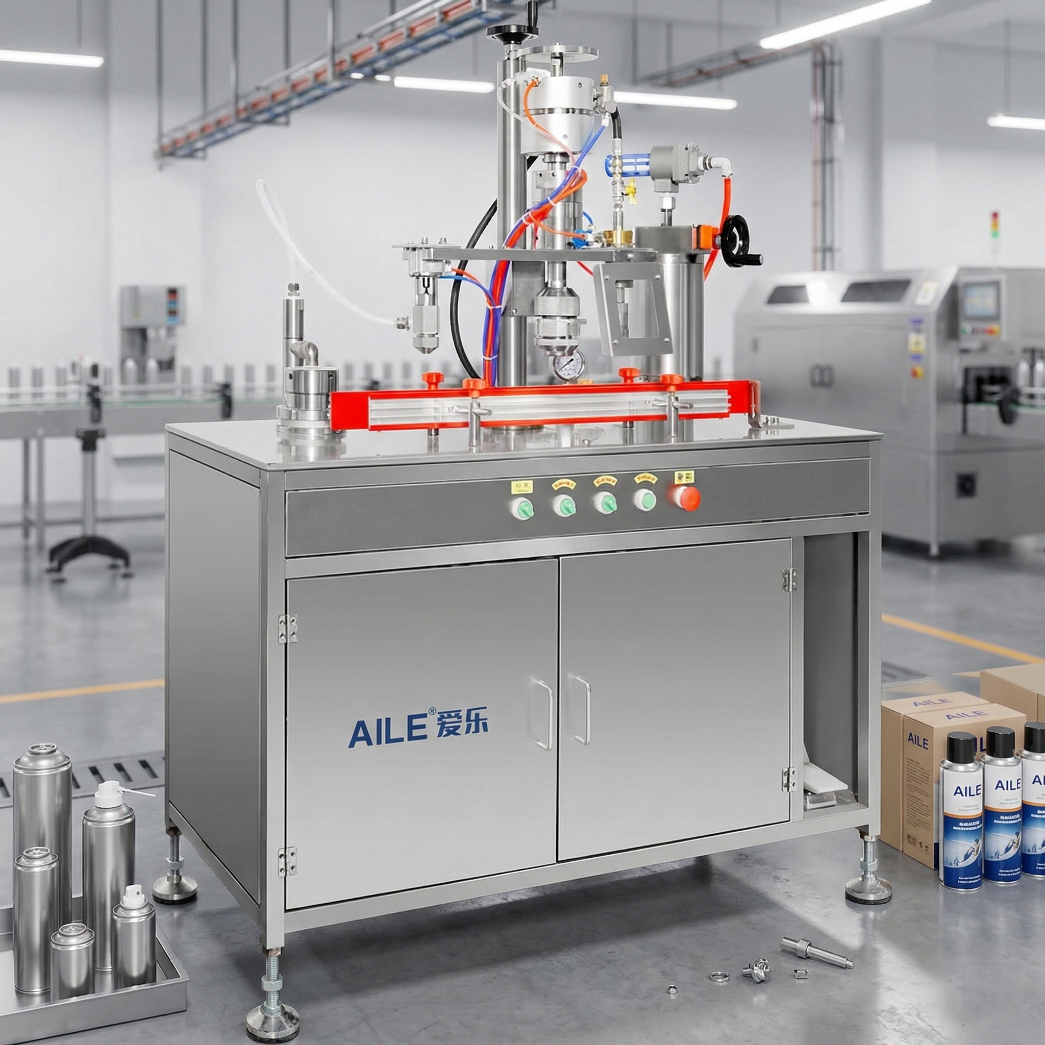 Semi-automatic 3-in-1 aersol machine