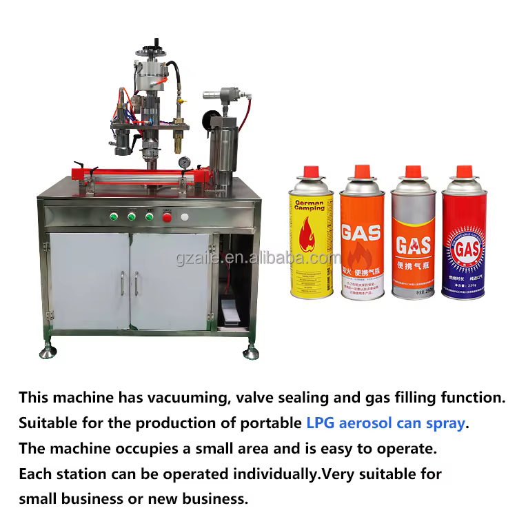 Semi-automatic 3-in-1 Vacuuming Gas Stove Gas Filling Machine manufacture