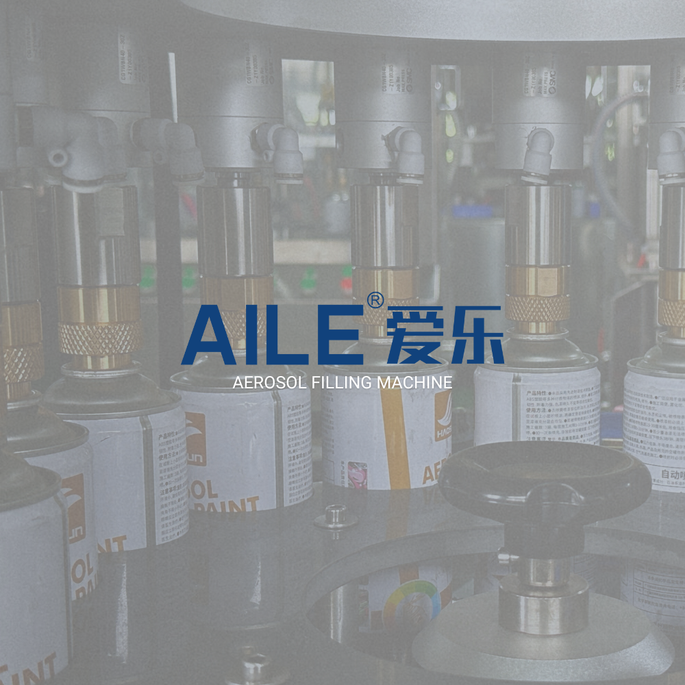 split type semi auto aerosol filling line-2