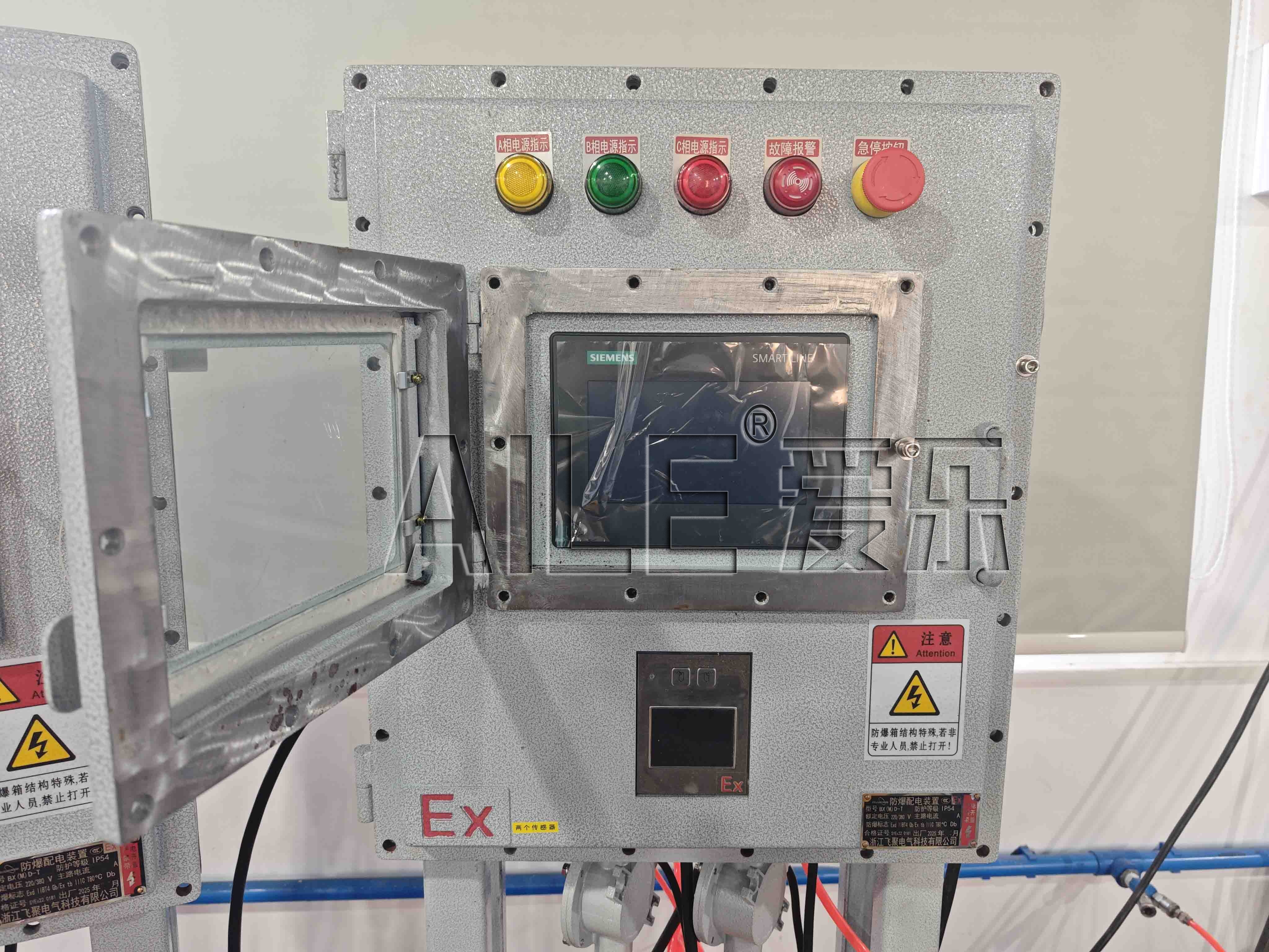 explosion-proof control panel and gas filling station