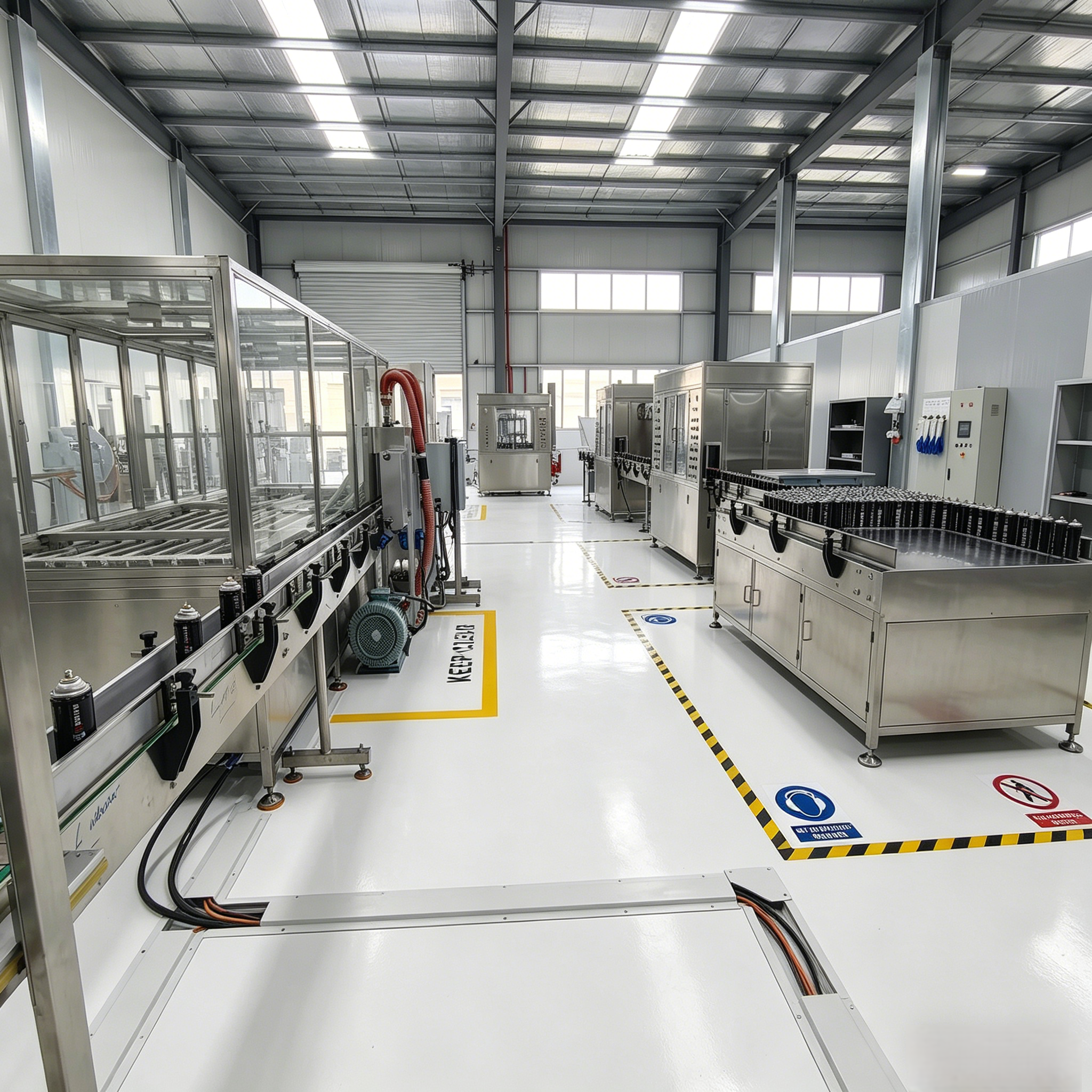High precision aerosol filling machine processing line