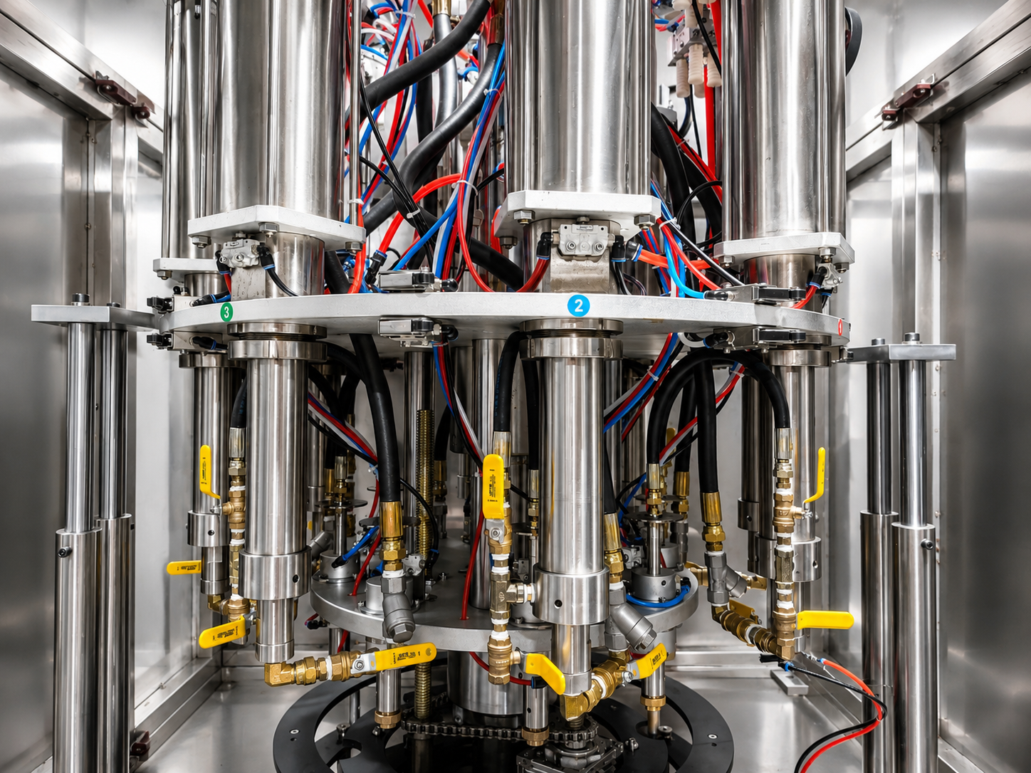 Customized volumetric piston fillers for high viscosity spray paint