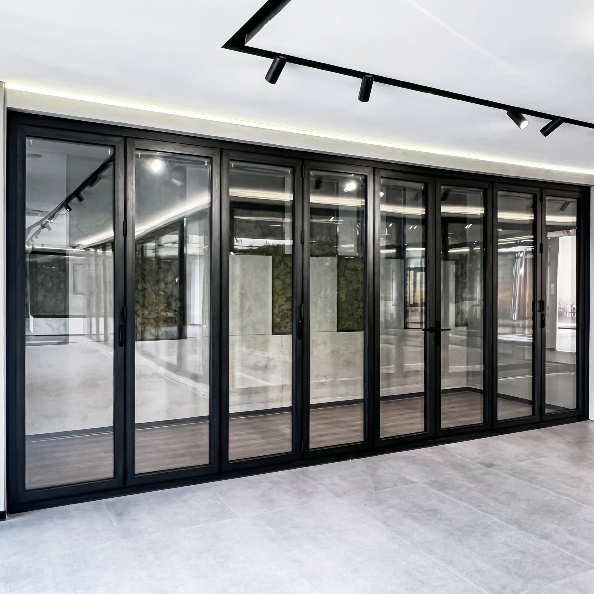 custom made hurricane resistant aluminum alloy bi fold door-0