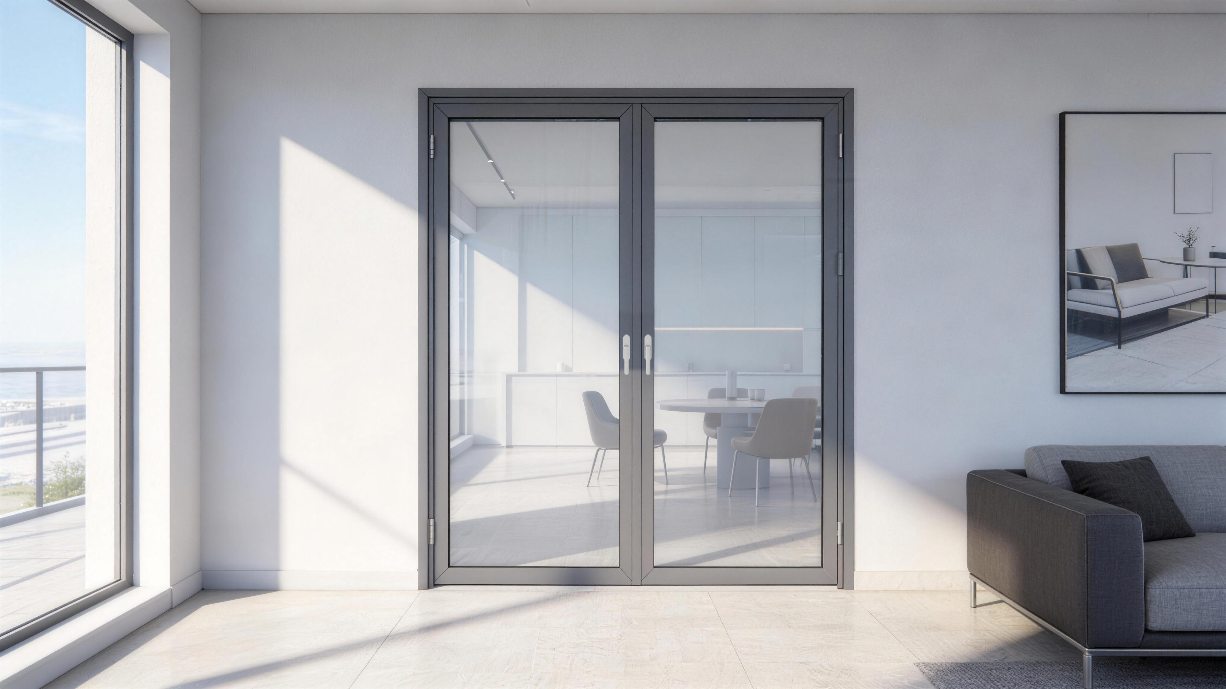 60 series plain aluminum outward opening door-0