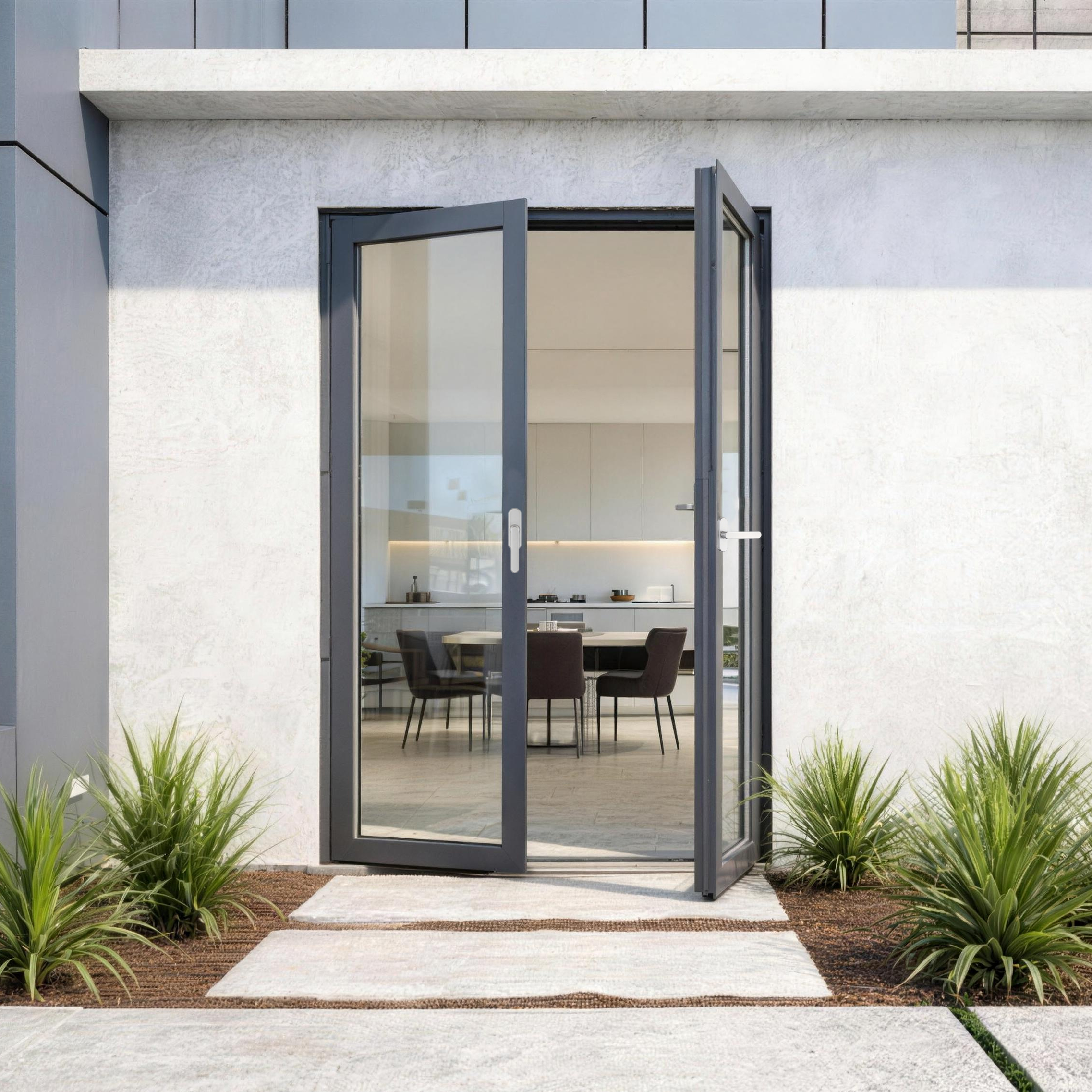 50 Series Plain Aluminum Outward Opening Door