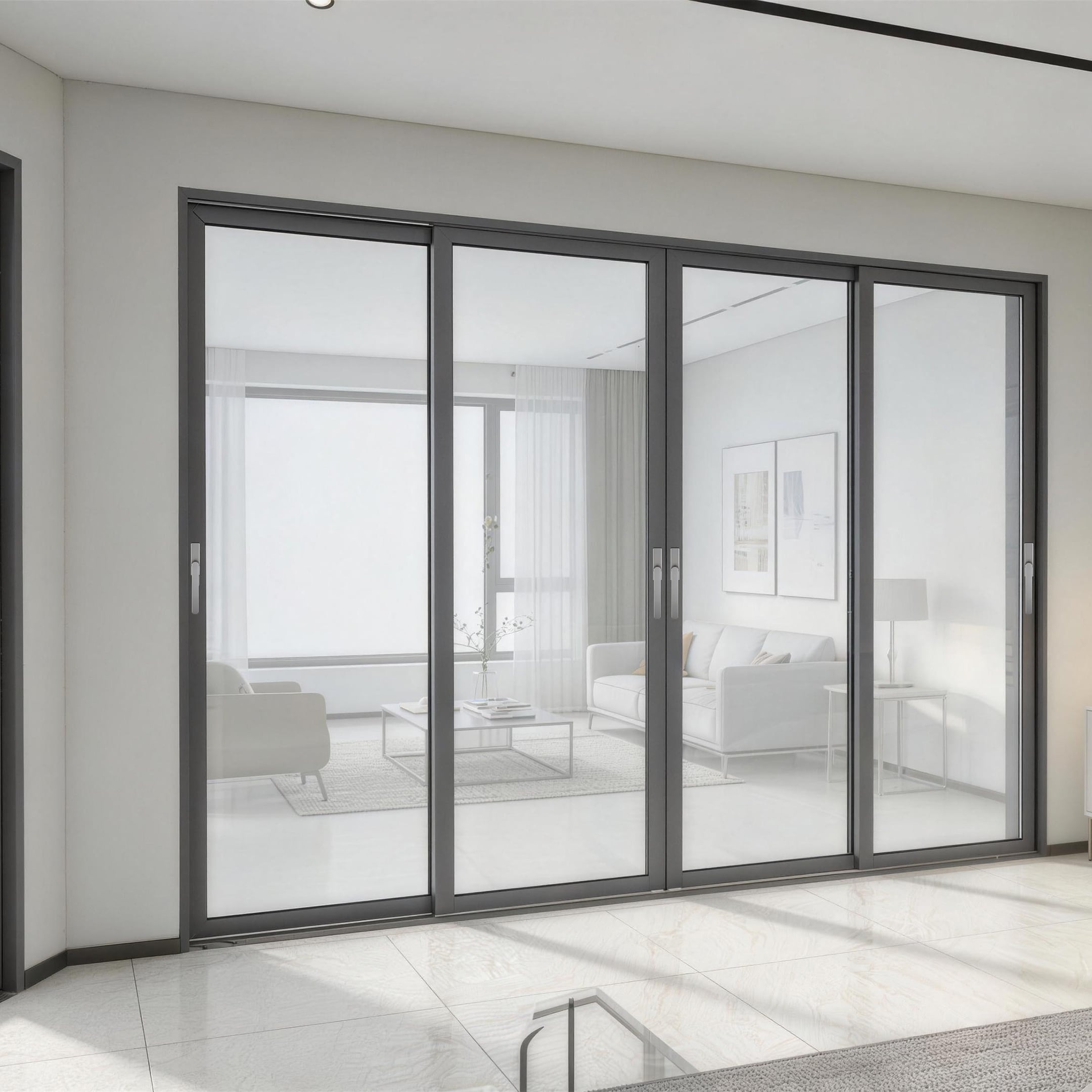 80 Series Plain Aluminum Sliding Door