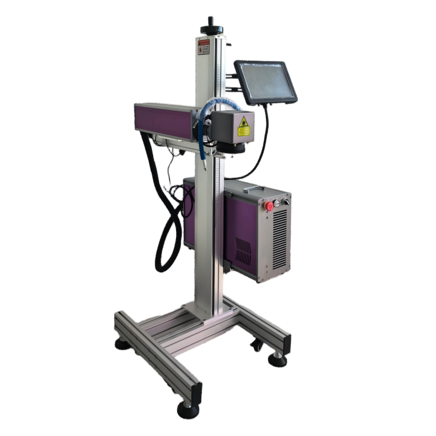 OMA F Series Fiber Flying Laser Marking Machine 20W 30W 50W for Metal Plastic