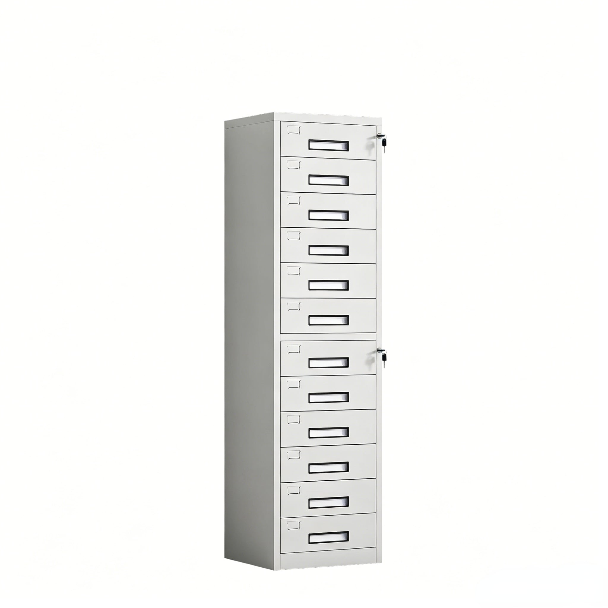 Modern Steel File Cabinet with Key Lock Durable Multi-Drawer Storage for Office & Bedroom Use