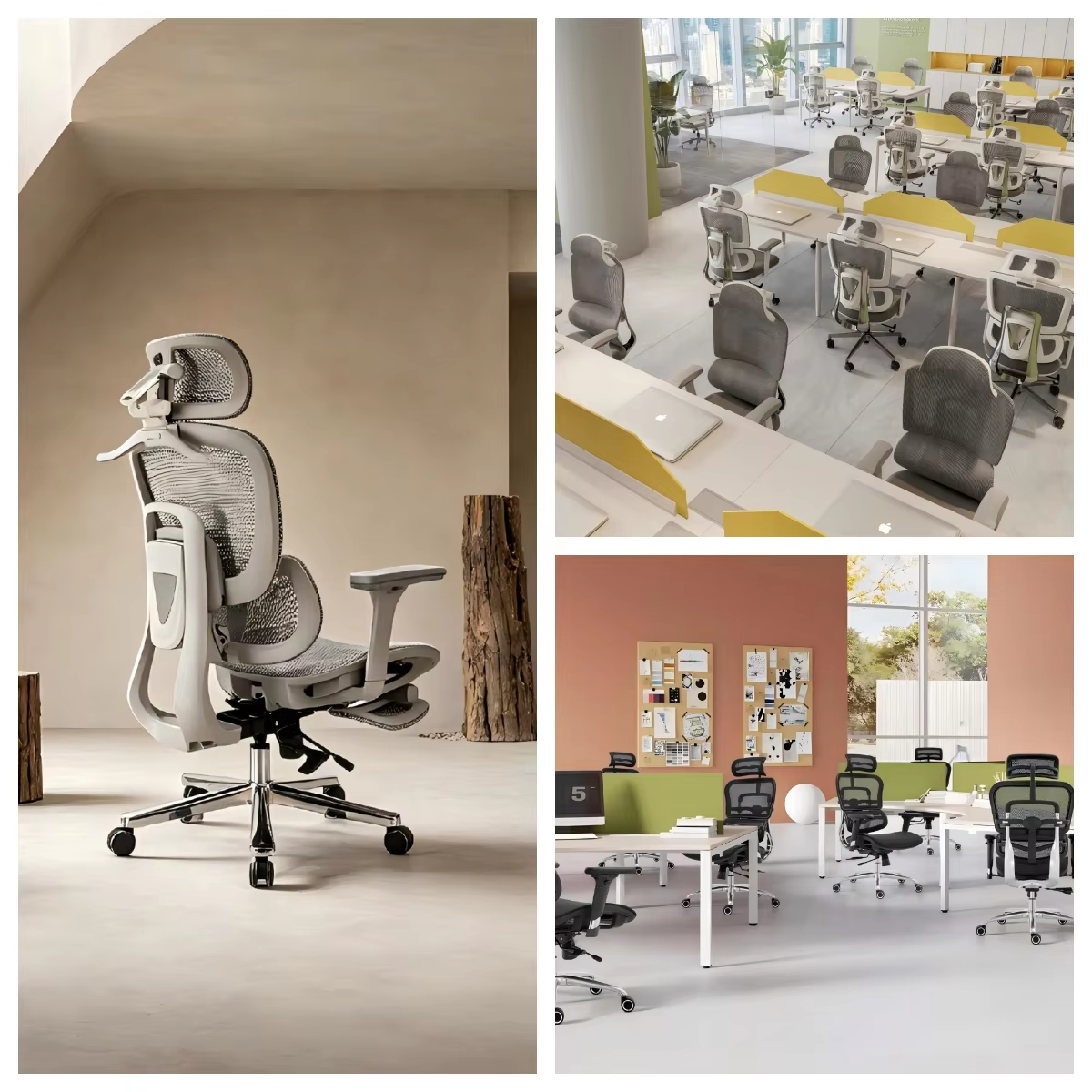 Ergonomic Modern Mesh Chair Adjustable Extendable Waist Support for Home Comfortable Long Sitting Gaming Office Use Reclining