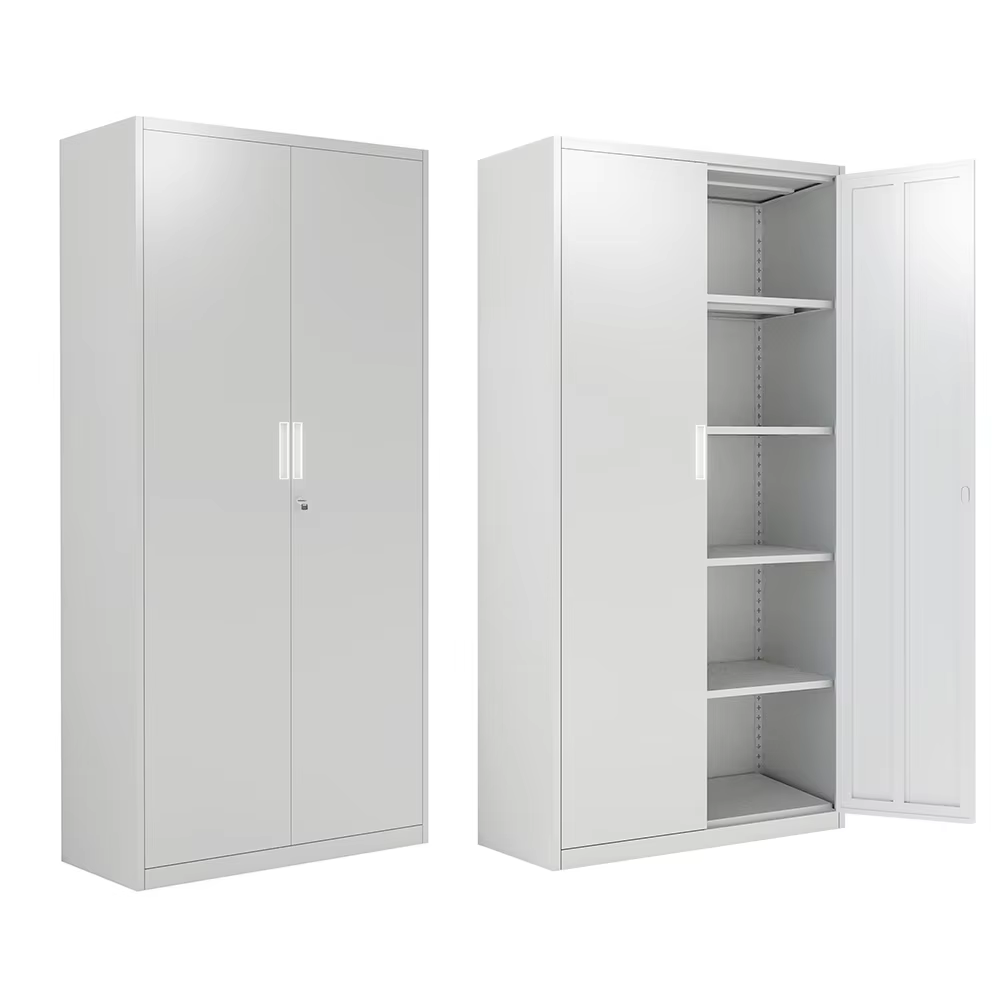 Metal Garage Storage Cabinet Modern Metal File Cabinet Office Steel 2 Door Filing Cabinets for Storage